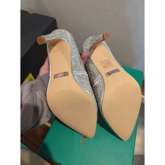 Lauren Lorraine Dazzle Silver Stiletto Heel Size 5.5 NIB - Picture 5 of 5